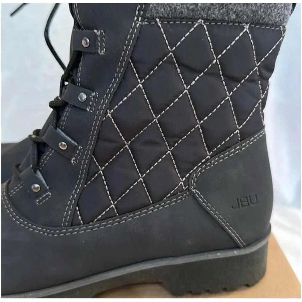JBU by Jambu Summit Waterproof B2SMT01 Women's Winter Boots Black Size 12 US NIB